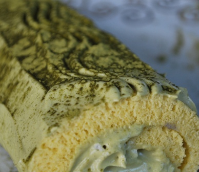 Bûche de Noël citron chocolat blanc matcha - Recettes de cuisine