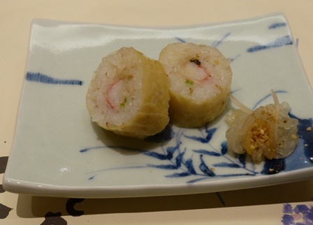 Yuba no Kosodezushi (sushi de yuba pressé) 