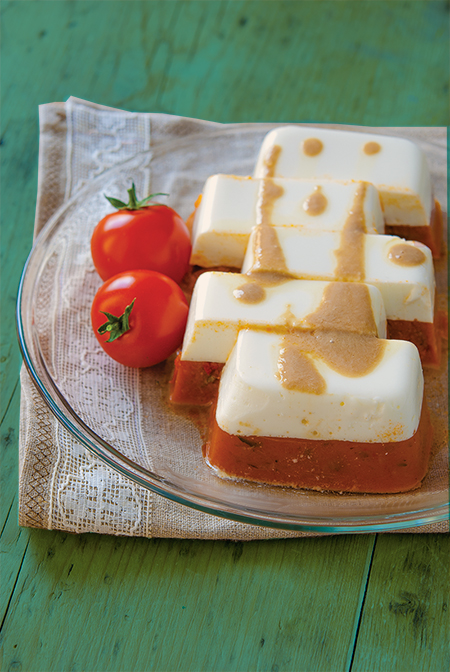 Terrine de ratatouille au fromage de chèvre